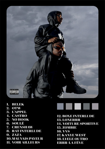 ERRR La Fève poster avec cover plus tracklist